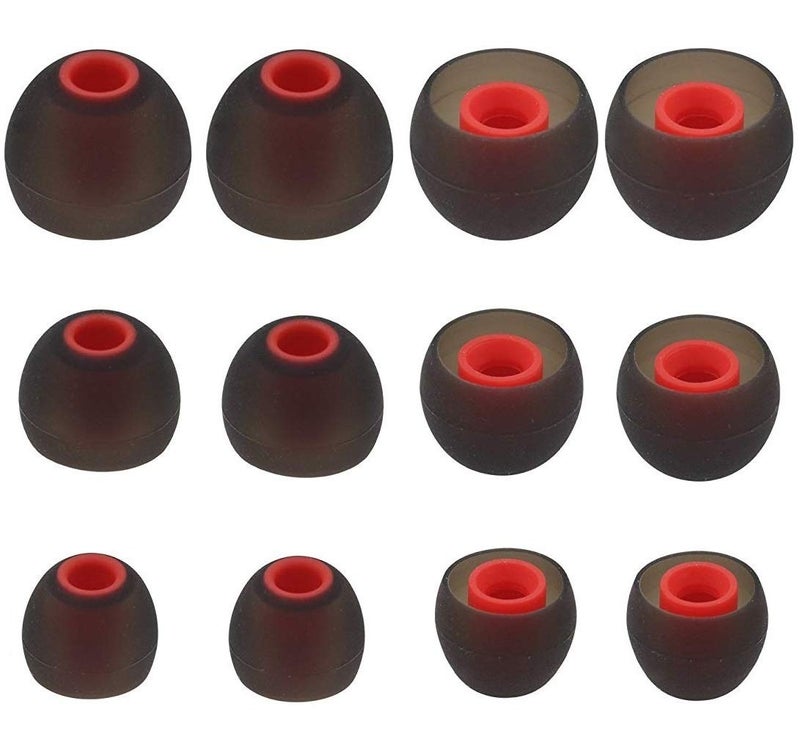 BLLQ Replacement Ear Tips Earbuds Silicone Buds for Senso, Otium, Hussar Bluetooth Headphones, 6 Pairs,S/M/L - Image 1